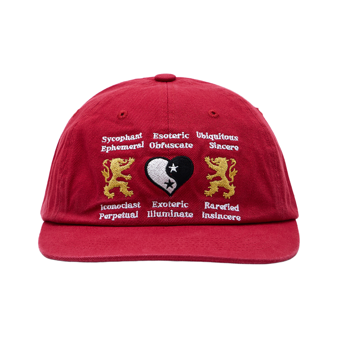 패슬 라이온 하트 워시드 캡 레드(FASTLE Lion Heart Washed Cap Red)