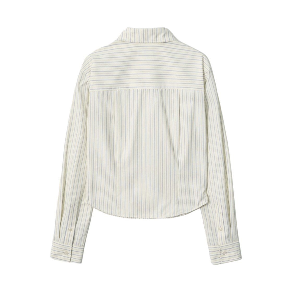 (W) 아비에무아 스트라이프 와이어 헴 크롭 셔츠 스트라이프((W) Aviemuah Striped Wire Hem Cropprd Shirt Striped) - 2