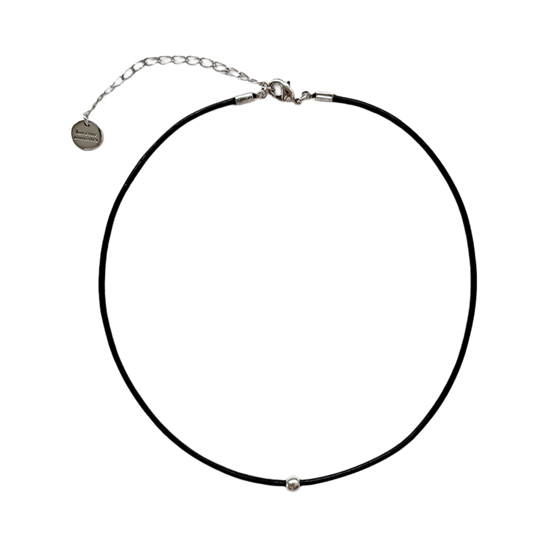 L262MNK070 lovememonster Ball Leather Choker BLACK