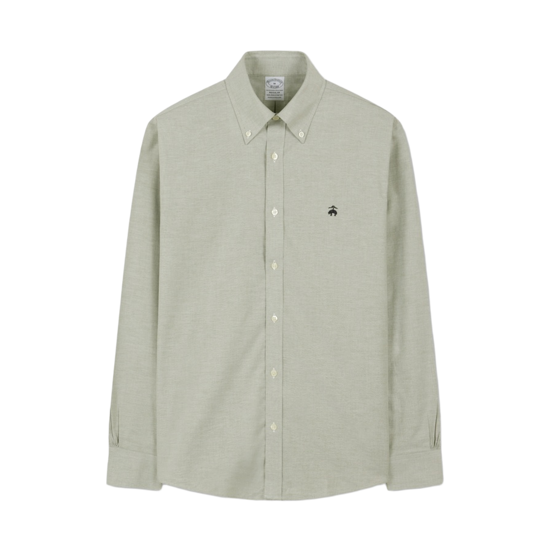 BBTHMMG305-DGN BrooksBrothers Non-Iron Oxford Solid Shirt Dark Green