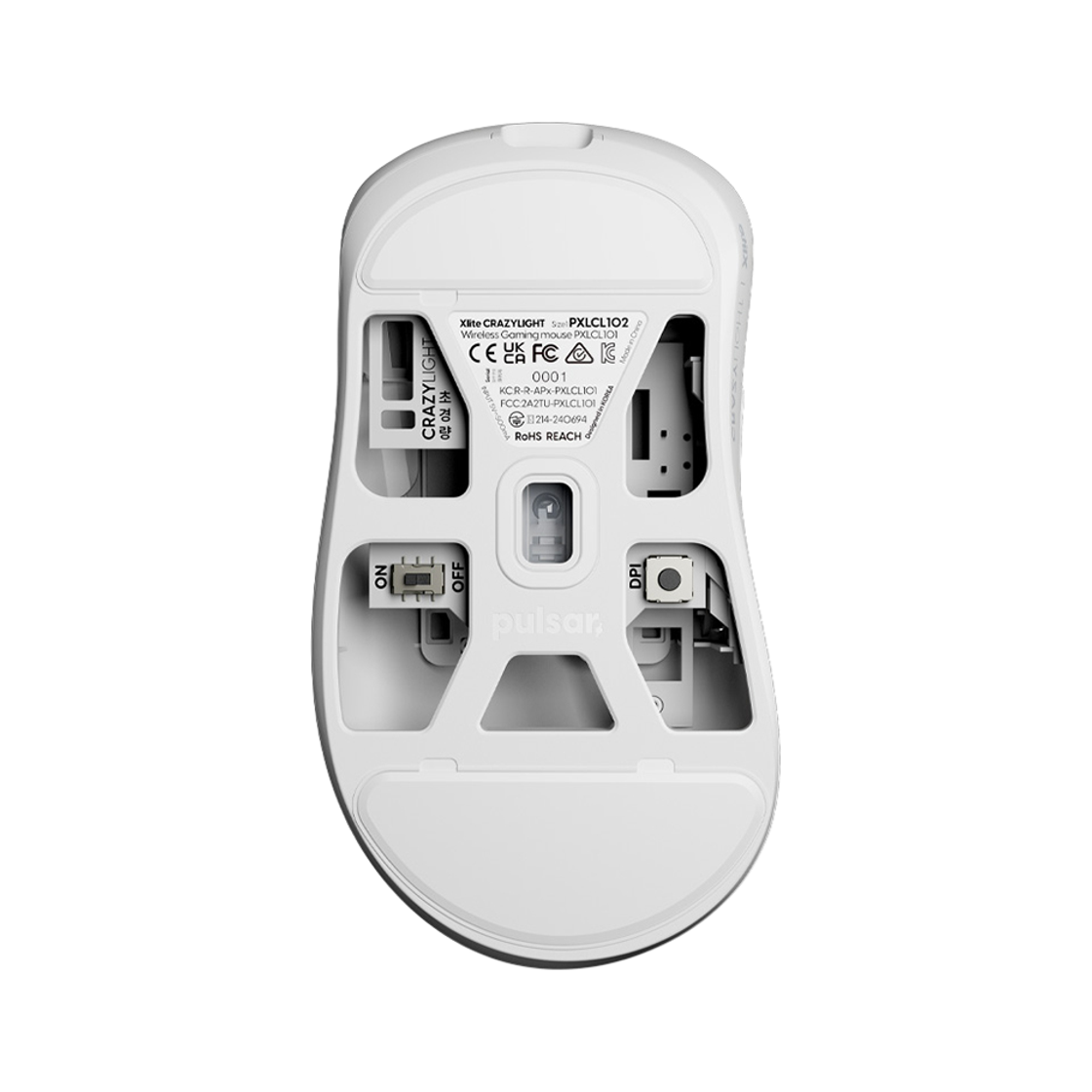 펄사 Xlite CrazyLight 크레이지라이트 무선 게이밍 마우스 미니사이즈 우유니화이트색상(Pulsar Xlite CrazyLight Uyuni White) - 2