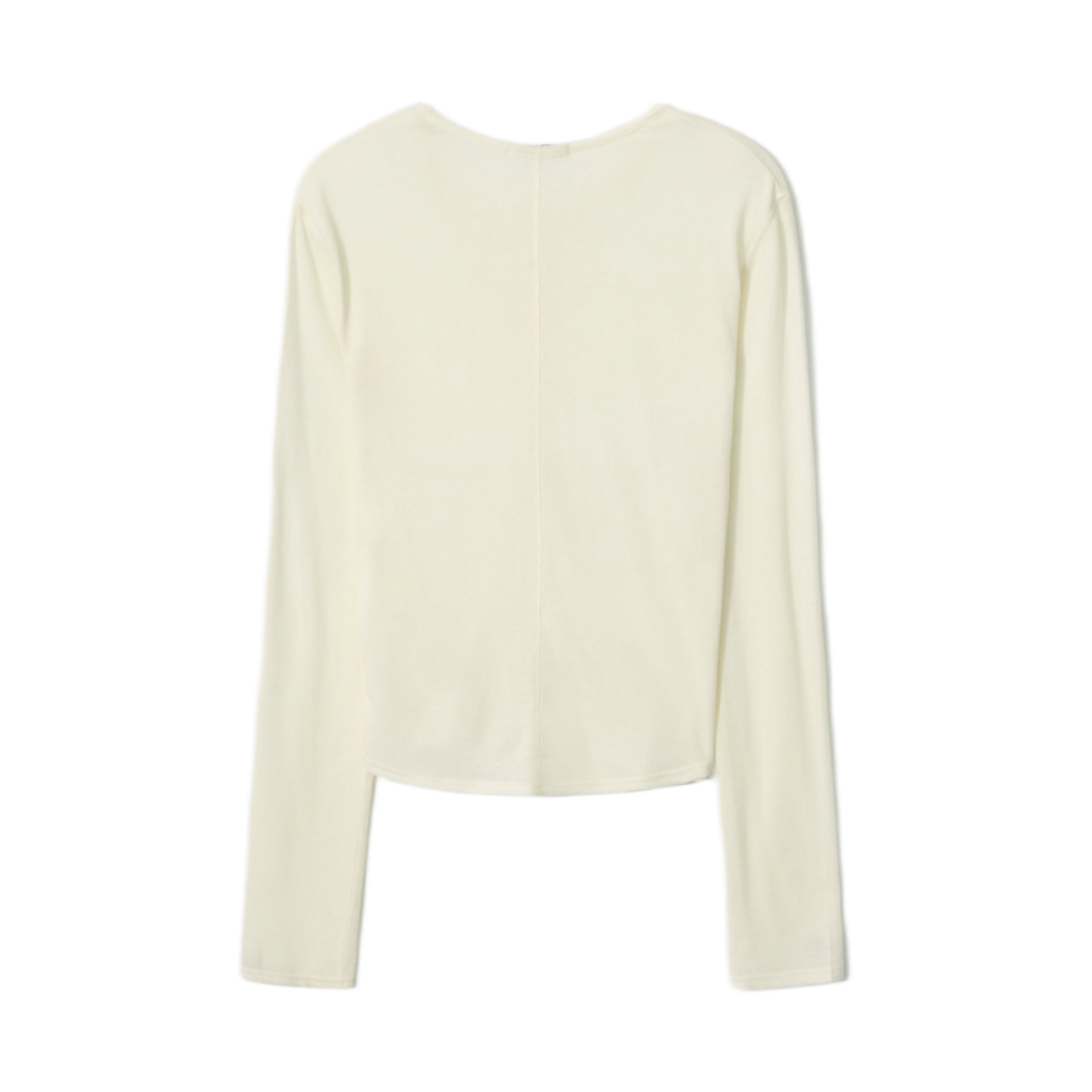 (W) 아비에무아 텐셀 울 헨리 티셔츠 아이보리((W) Aviemuah Tencel Wool Henry T-Shirt Ivory) - 2