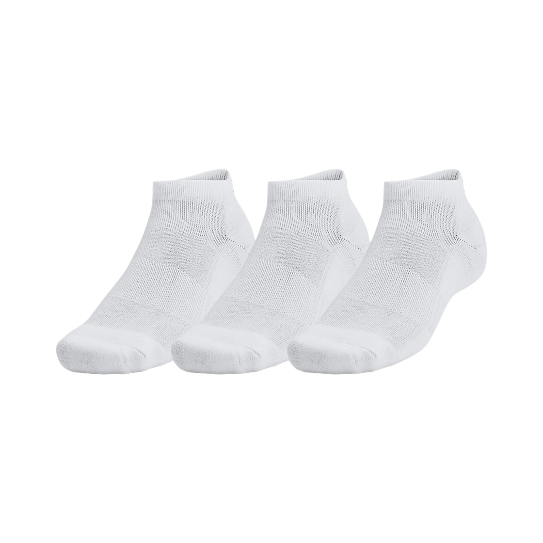 1386312-100 Under Armour Training Cotton Low Cut Socks White Black (3 Pack )
