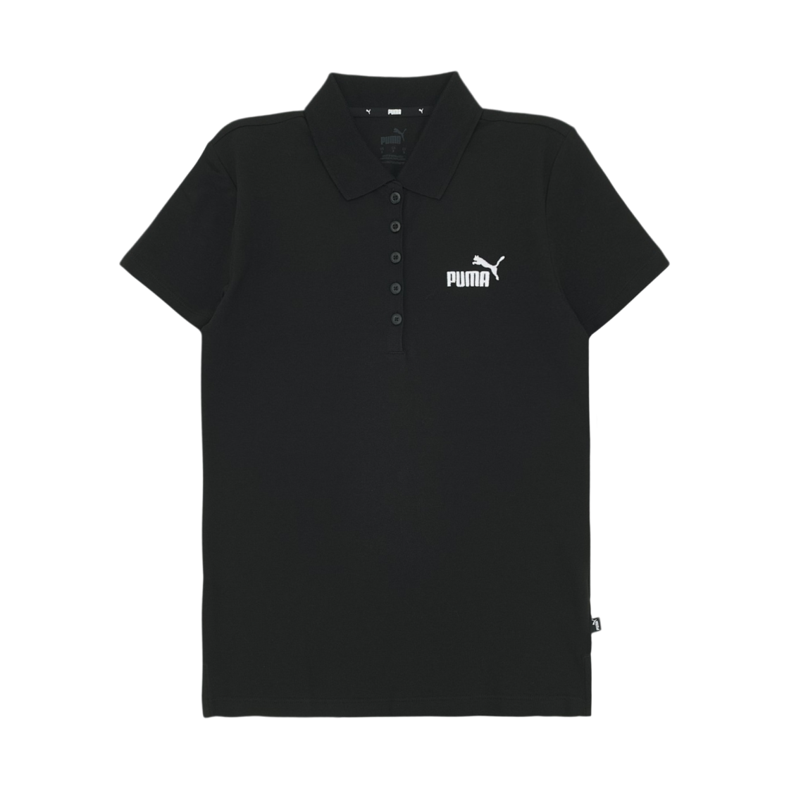 586779-01 (W) Puma Essentials Polo Shirt Black
