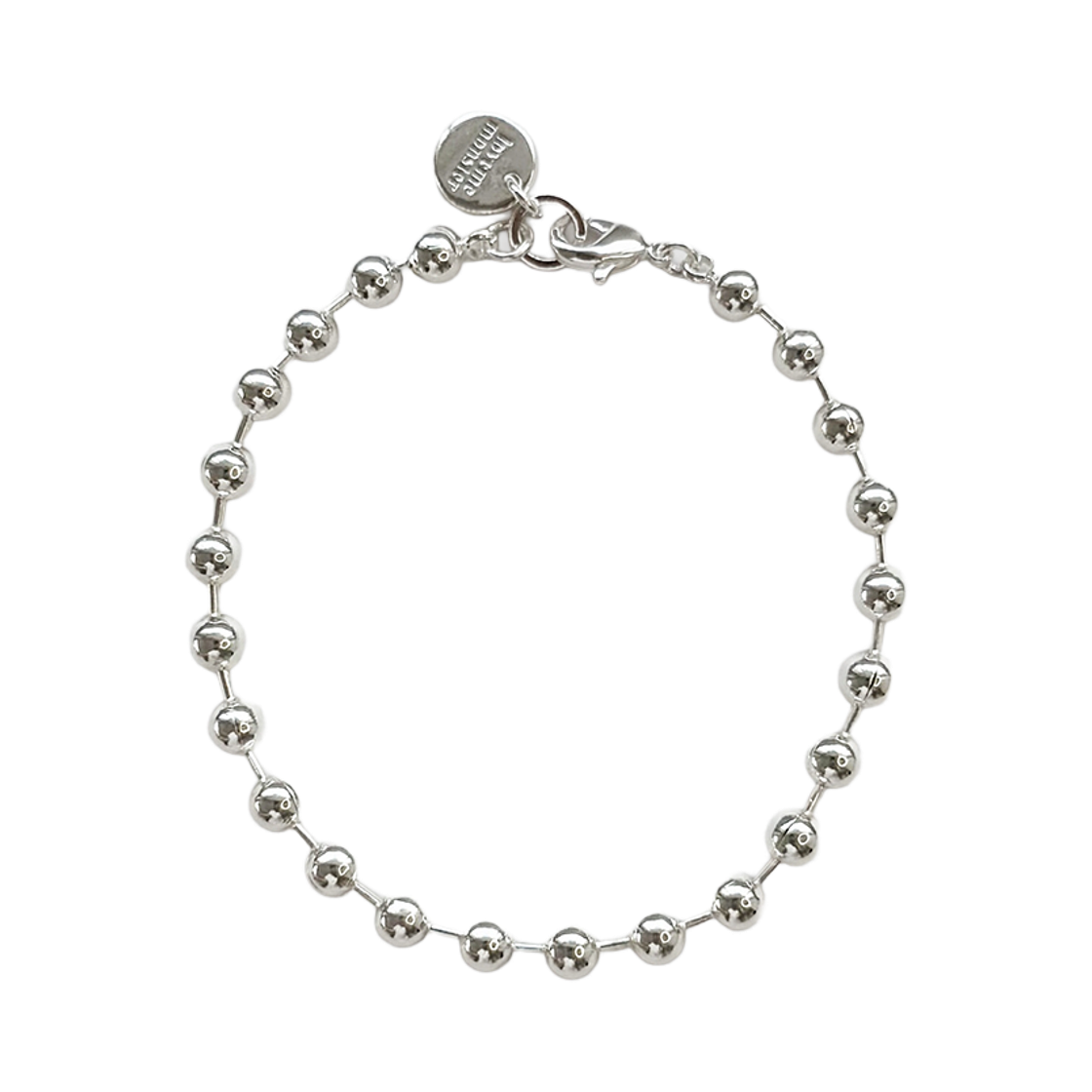 L262MBC100 lovememonster Essential 4.5mm Ball Chain Bracelet SILVER