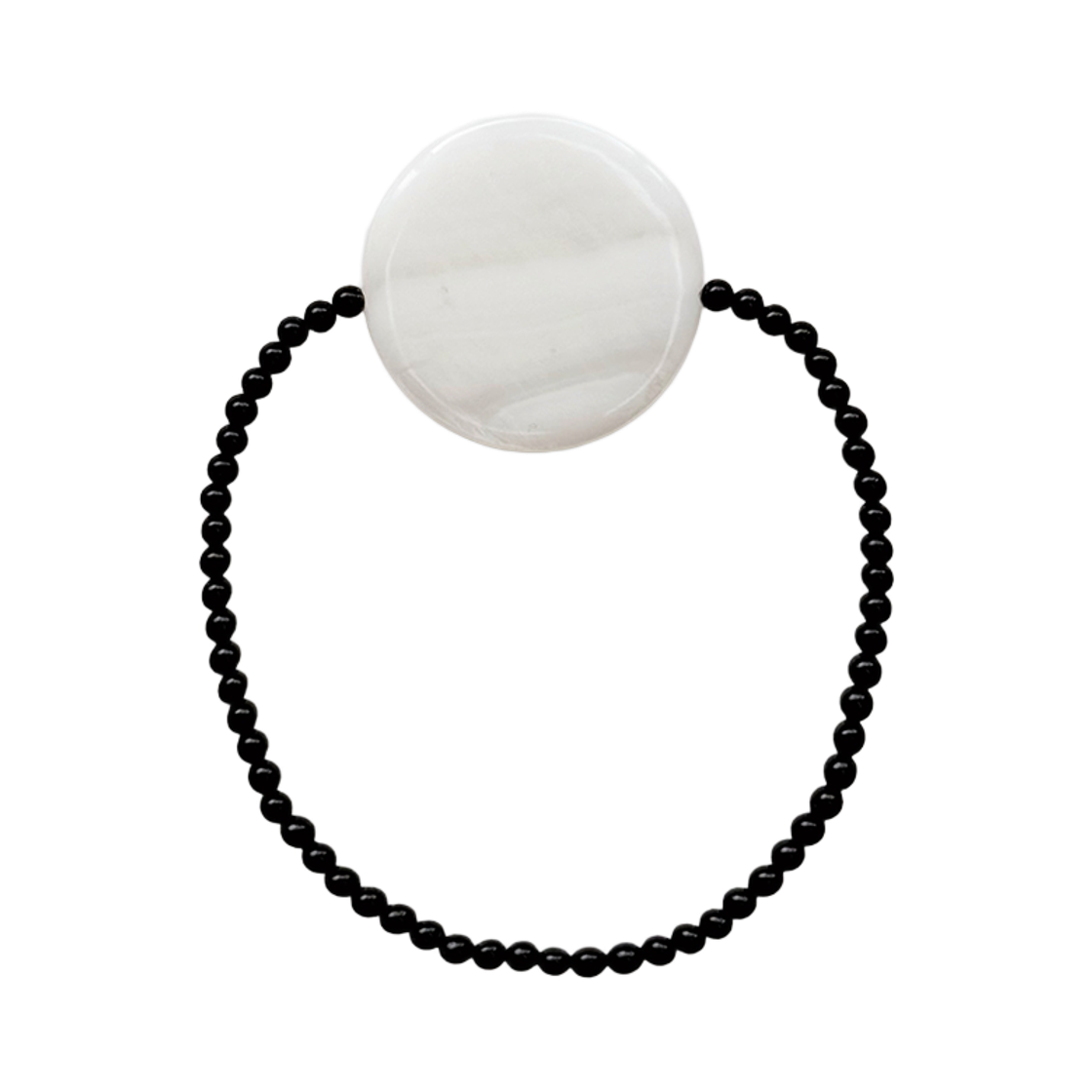 러브미몬스터 달 진주 오닉스 팔찌 블랙(lovememonster Moon Pearl Onyx Bracelet BLACK) - 1