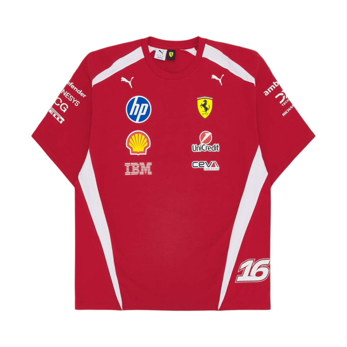 713827-16 Scuderia Ferrari x Puma Replica T-Shirt Red CLC