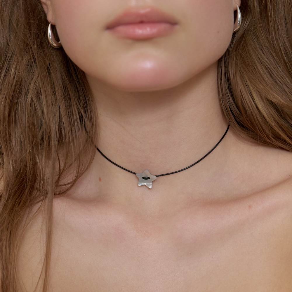러브미몬스터 자개 단추 쵸커 별모양(lovememonster Shell Button Choker STAR) - 2