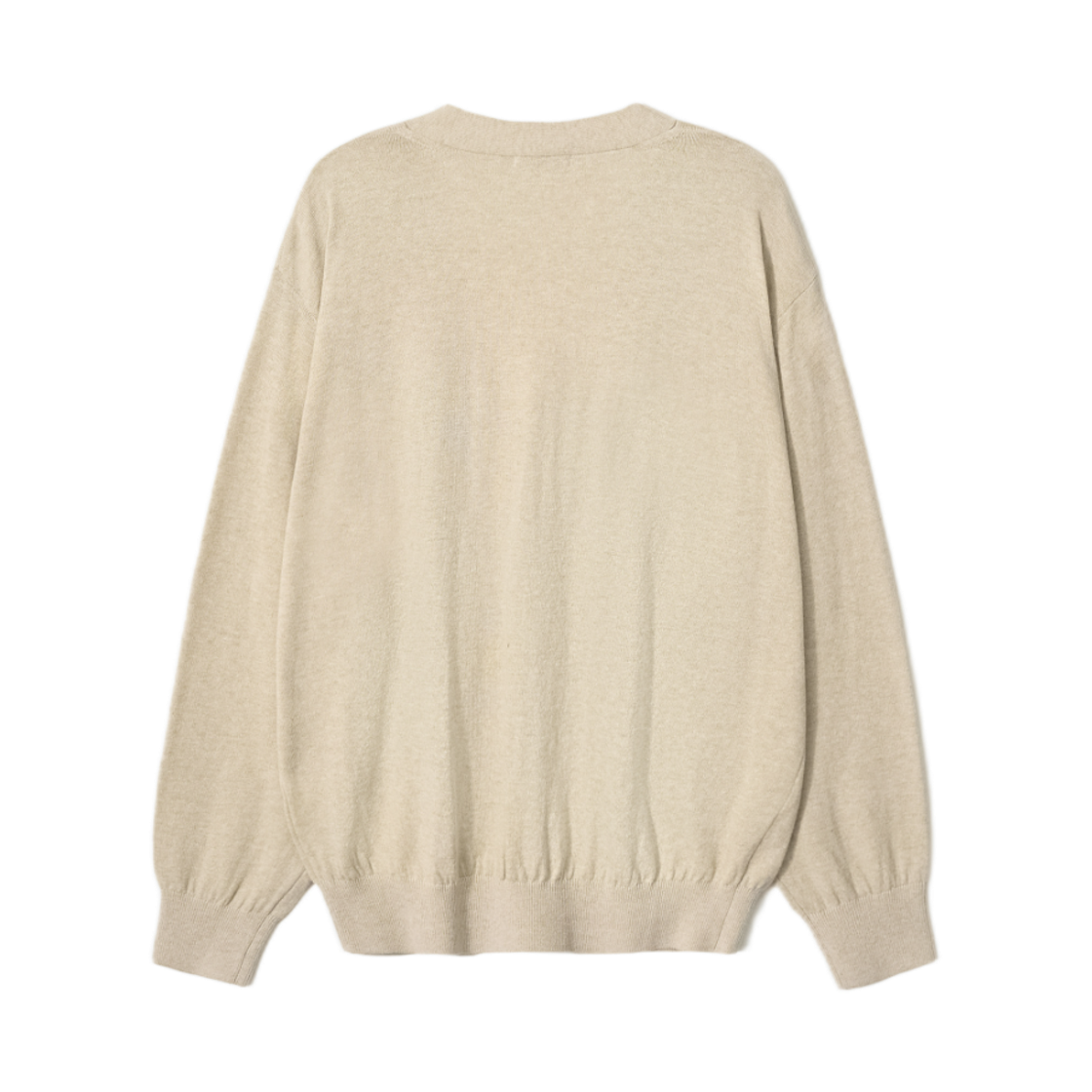(W) 아비에무아 코튼 캐시미어 브이넥 가디건 베이지((W) Aviemuah Cotton Cashmere V-Neck Cardigan Beige) - 2