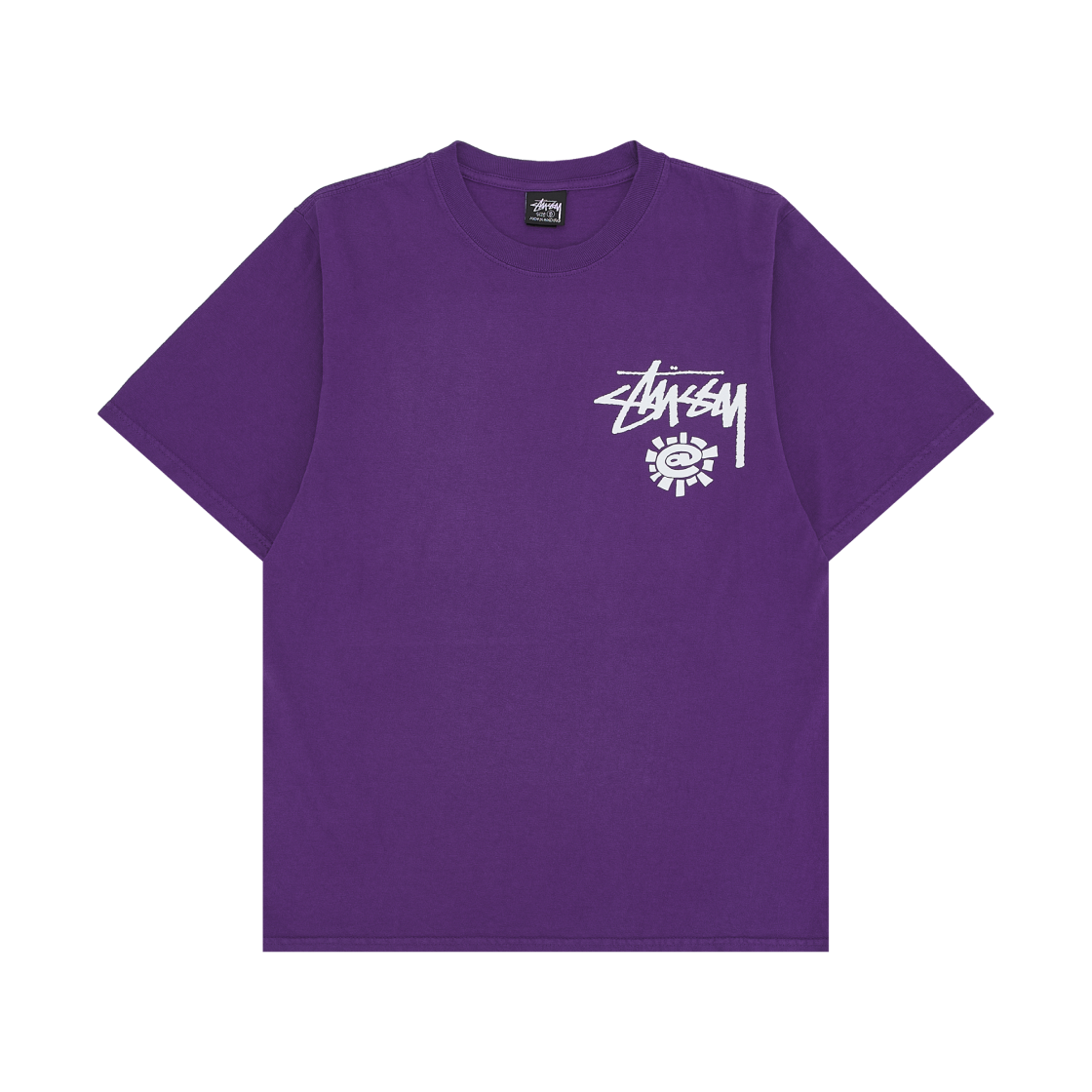 스투시 x 올웨이즈 두 왓 유 슈드 두 월드 투어 티셔츠 퍼플(Stussy x Always Do What You Should Do World Tour T-Shirt Purple) - 2