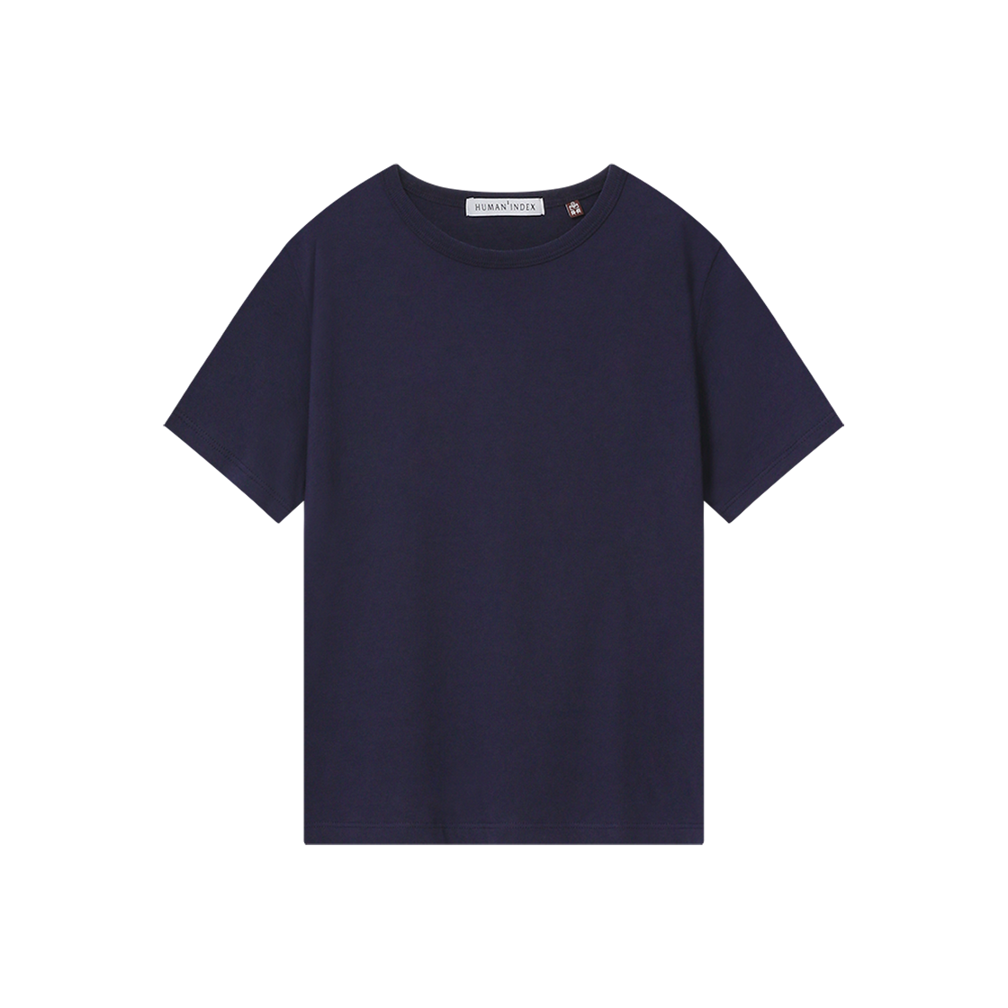 폴리테루 휴먼인덱스 우먼 베이시카 티셔츠 네이비(Polyteru Human Index Women Basica T-Shirt Navy)