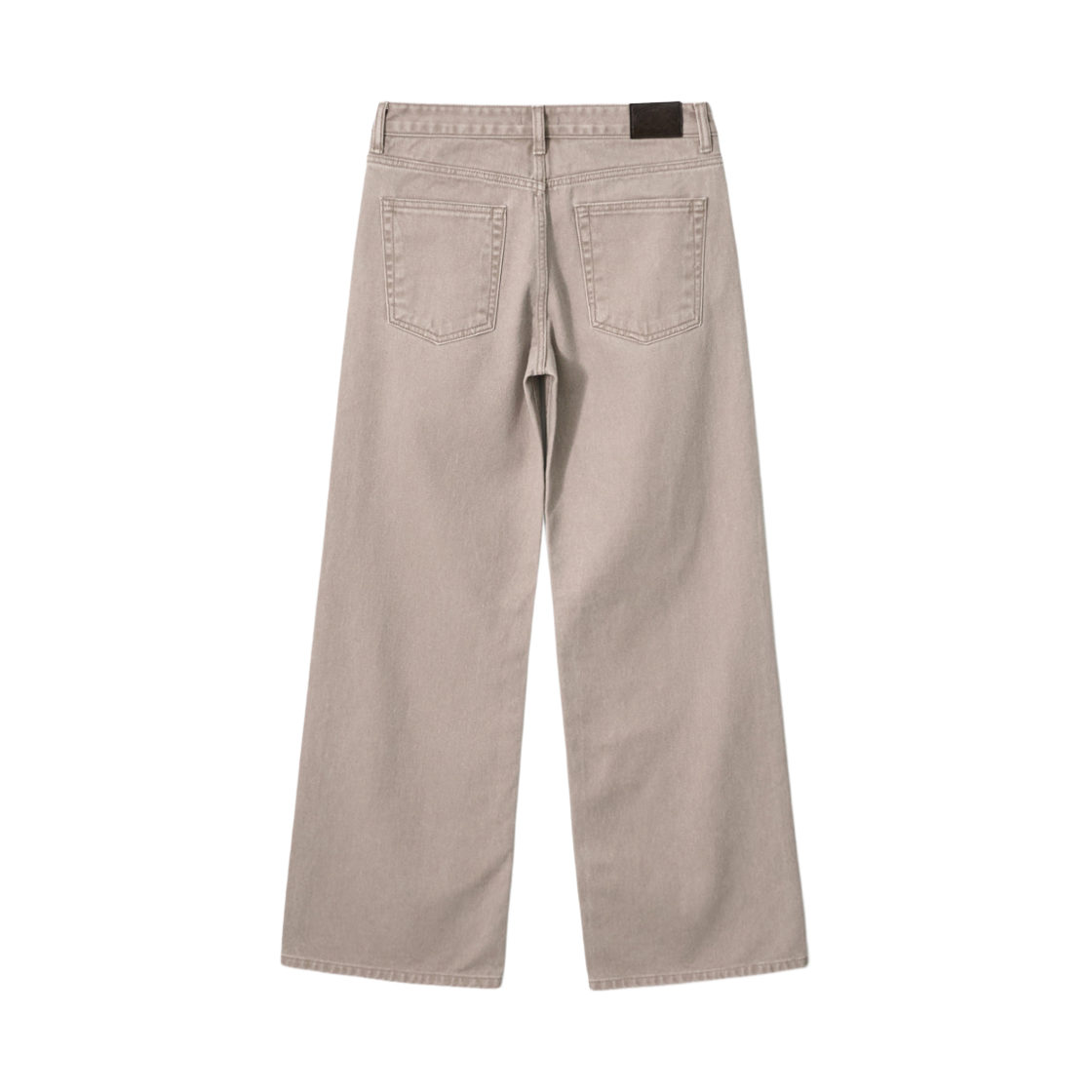 (W) 아비에무아 로우라이즈 스트레이트 레그 진 베이지((W) Aviemuah Lowrise Straight Leg Jeans Beige) - 2