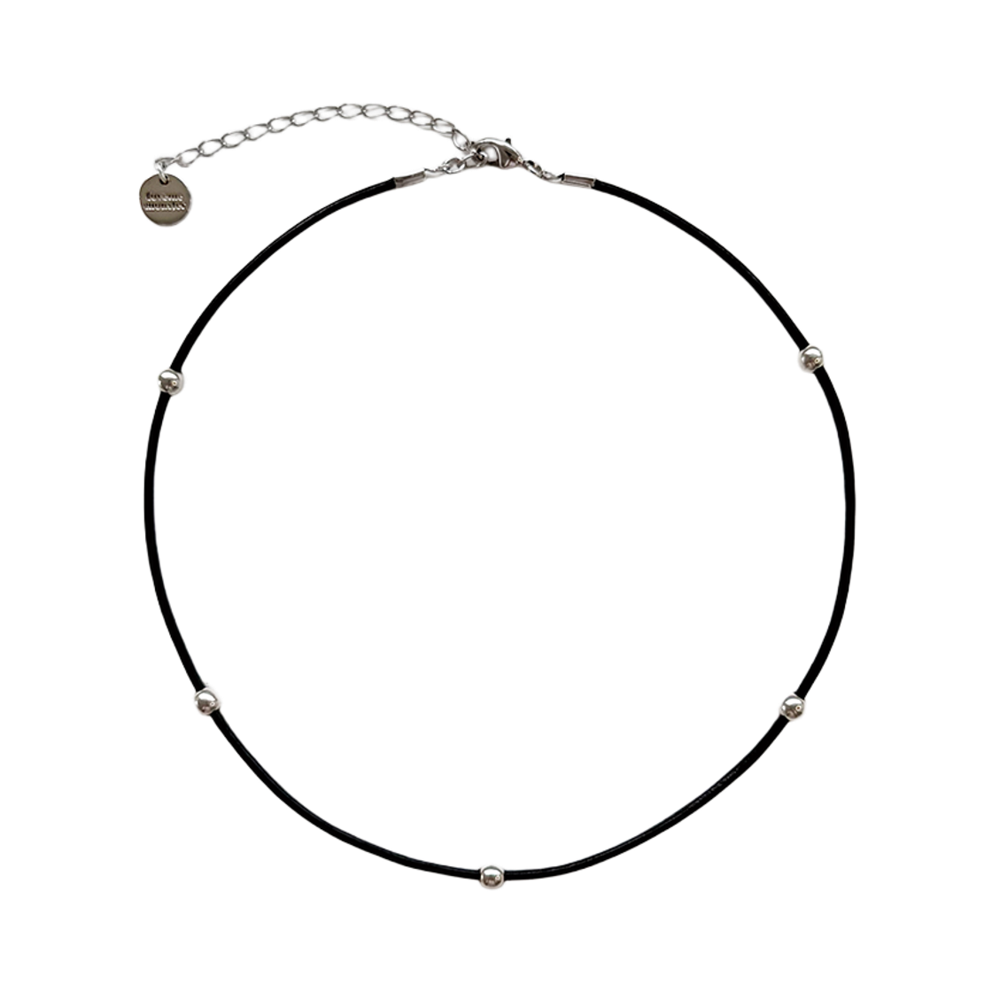 러브미몬스터 다섯 볼 가죽 쵸커 블랙(lovememonster 5 Ball Leather Choker BLACK)