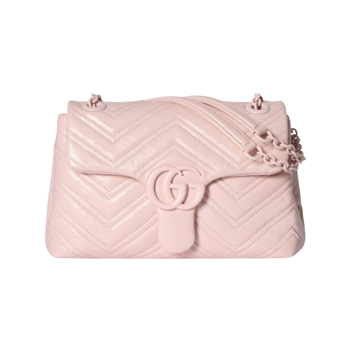 855371-AAFS1-5734 Gucci GG Marmont Small Shoulder Bag Pink