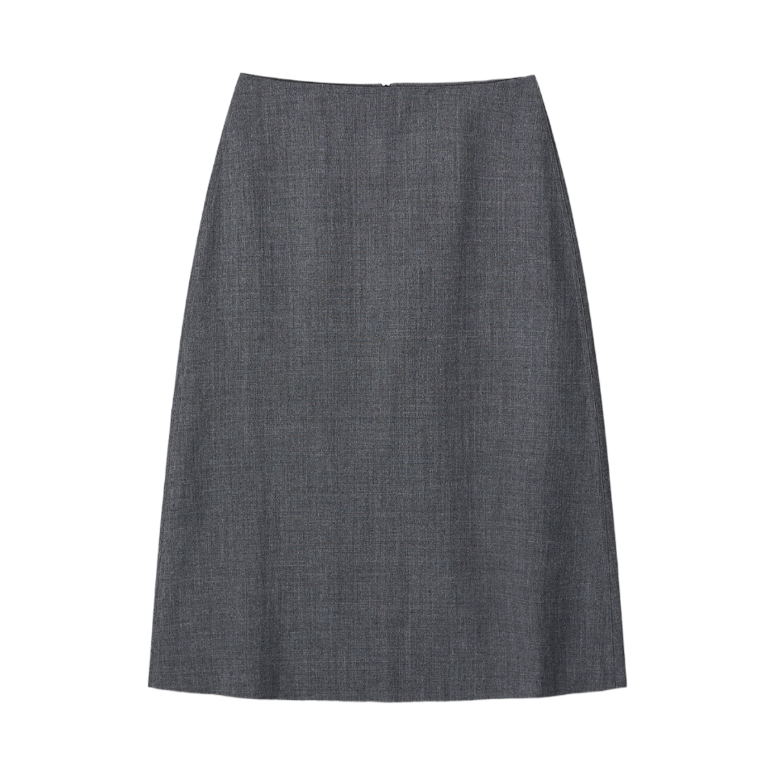 (W) 토니웩 울 미디 스커트 그레이((W) Tonywack Wool Midi Skirt Grey)