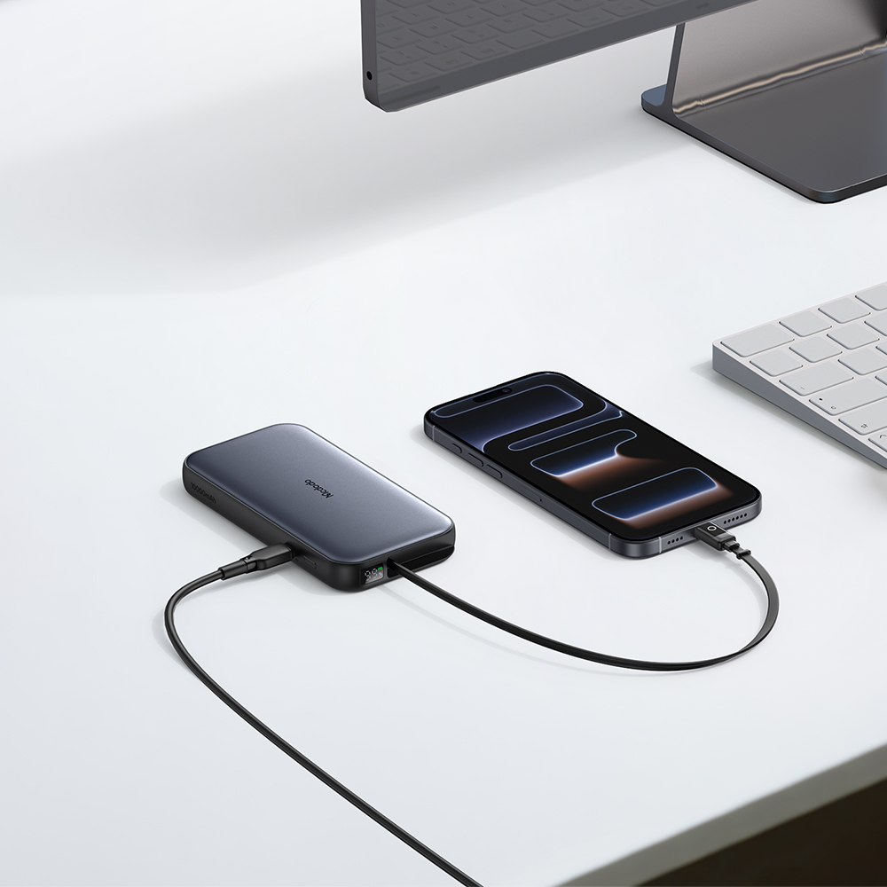 맥도도 45W C타입 케이블 일체형 고속충전 보조배터리 10000mAh MC592(45W LED Display Power Bank 10000mAh Built-in USB-C Retractable Cable) - 5