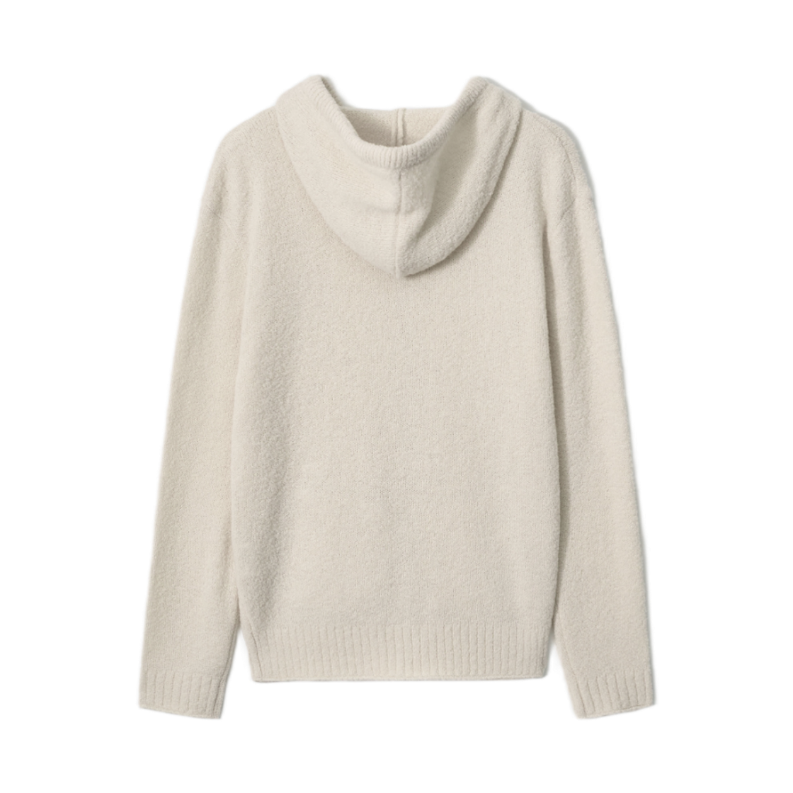 (W) 아비에무아 부클레 니트 집업 후드 아이보리((W) Aviemuah Boucle Knit Zip Up Hoodie Ivory) - 2