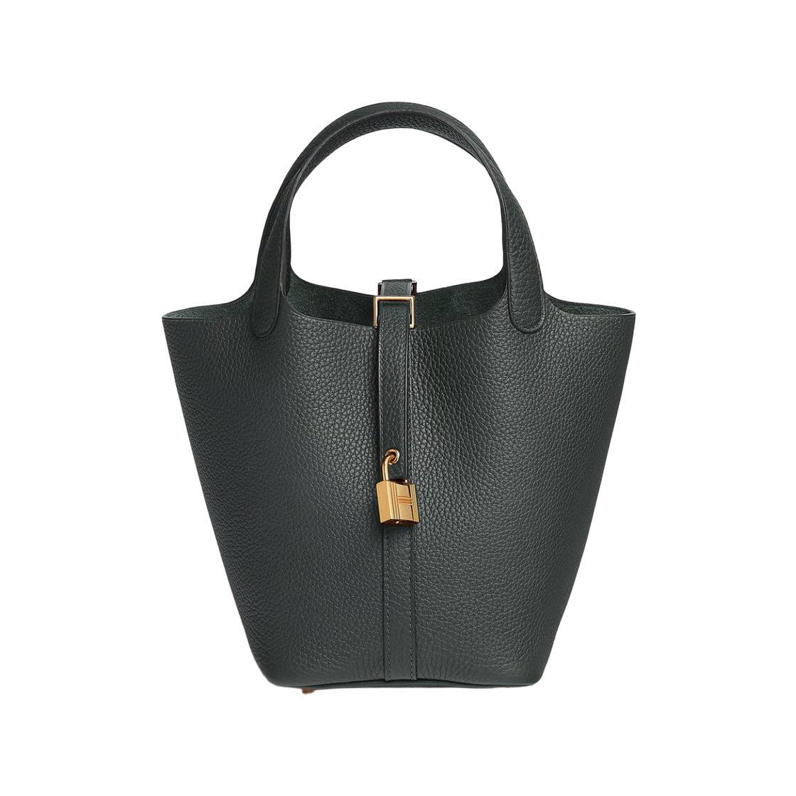H056289CCQ0 Hermes Picotin Lock 18 Bag Clemence & Gold Vert Mangrove