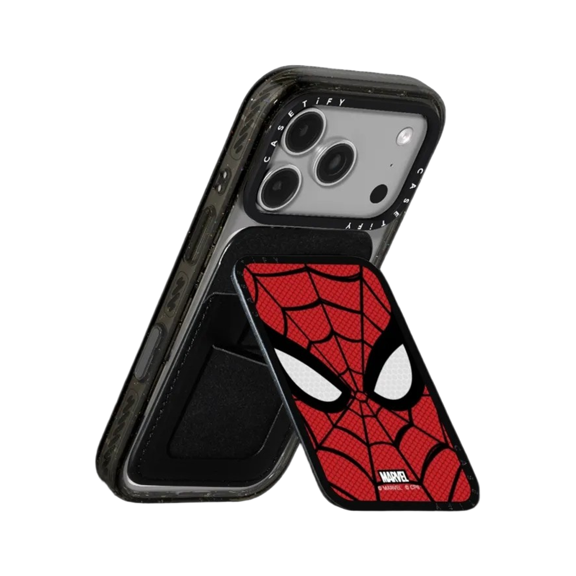 케이스티파이 x 마블 스파이더맨 뉴 스내피 맥세이프 카드 홀더 스탠드(Casetify x Marvel Spider-Man New Mask Snappy Magsafe Card Holder Stand) - 3