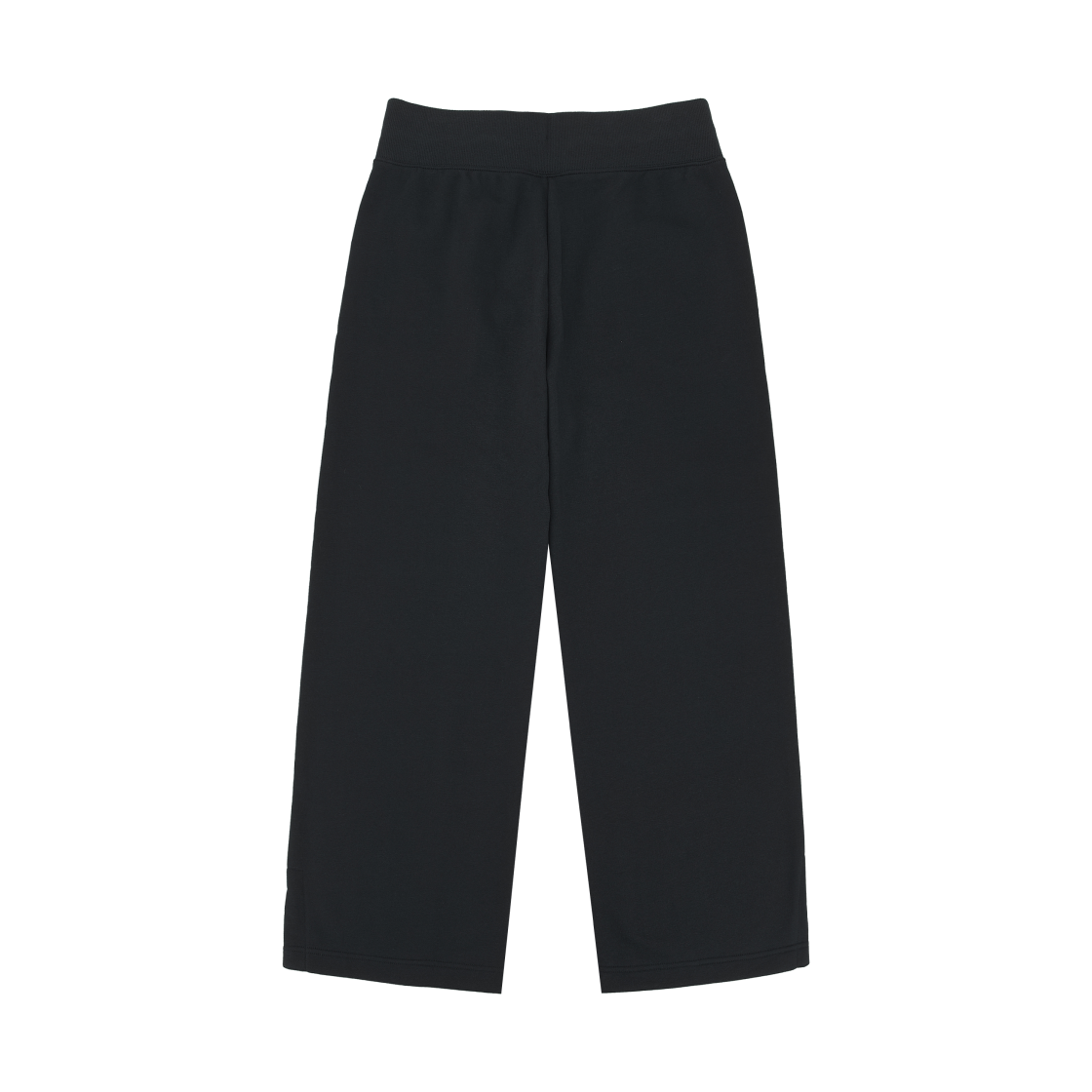 (W) 나이키 NSW 피닉스 플리스 하이 웨이스트 와이드 레그 스웨트팬츠 블랙 - 아시아((W) Nike NSW Phoenix Fleece High Waisted Wide Leg Sweatpants Black - Asia) - 2