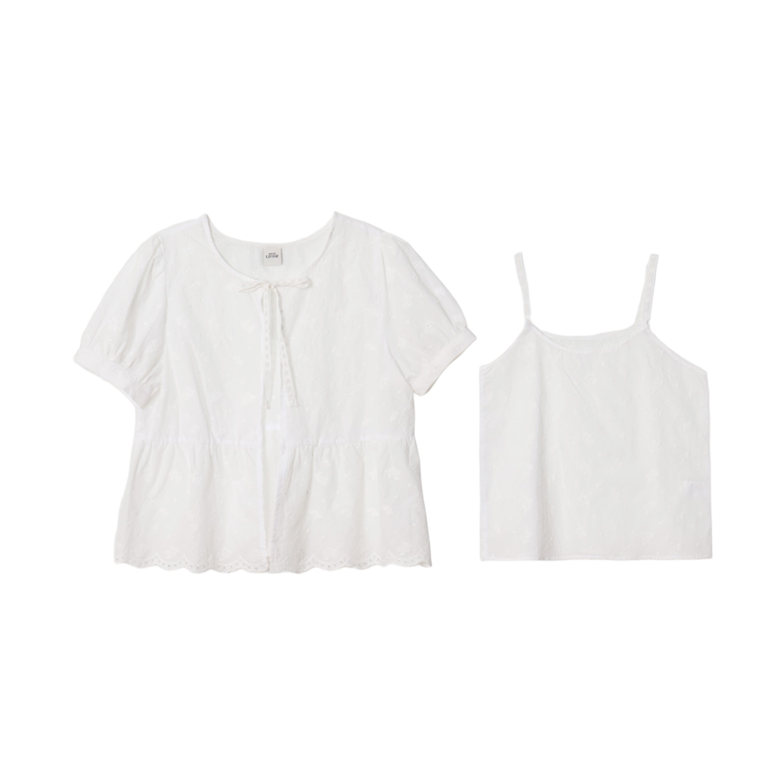 P0000SYY maisonlehar Edel Lace Blouse (Sleeveless Set) 1color