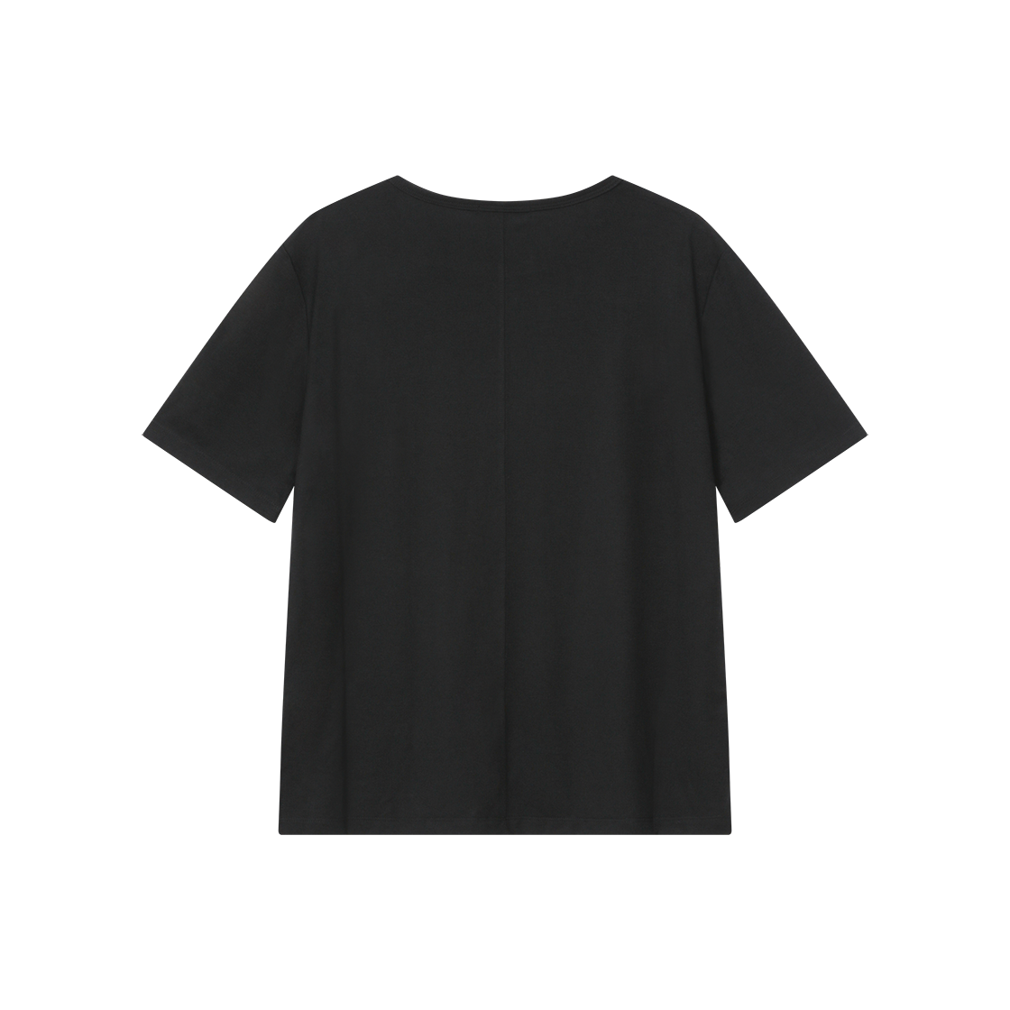 폴리테루 휴먼인덱스 유 넥 소프트 티 블랙(Polyteru Human Index U Neck Soft Tee Black) - 2