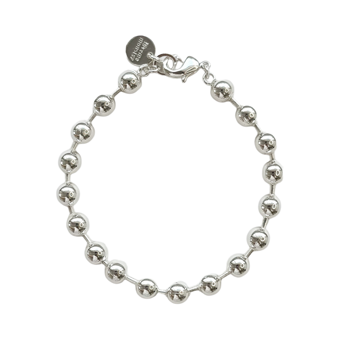 L262MBC090 lovememonster Essential 6mm Ball Chain Bracelet SILVER