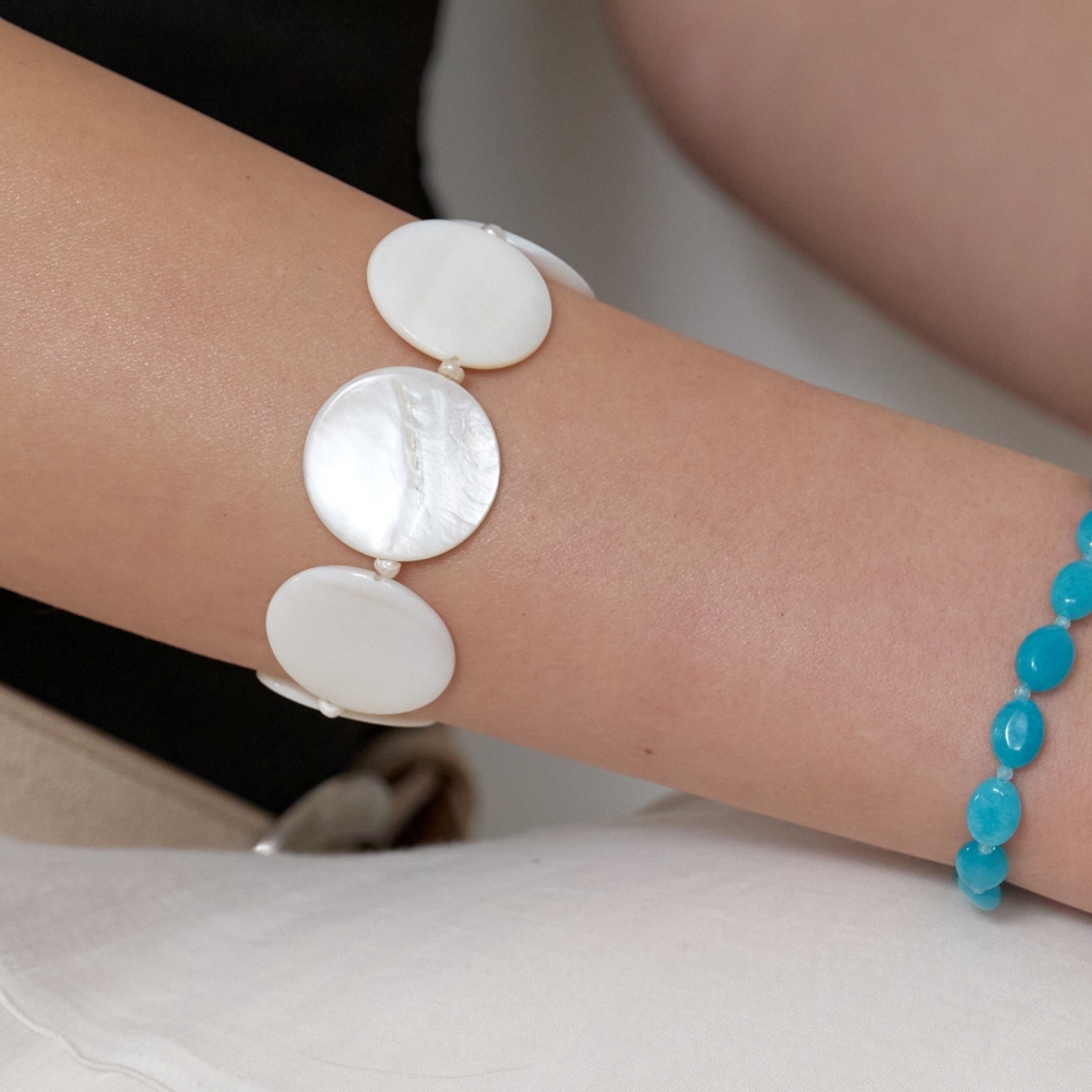 러브미몬스터 달 진주 팔찌 아이보리(lovememonster Moon Pearl Bracelet IVORY) - 3