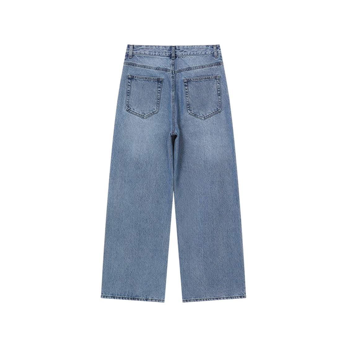 폴리테루 휴먼인덱스 우먼 베이시카 진 워시드 블루(Polyteru Human Index Women Basica Jeans Washed Blue) - 2
