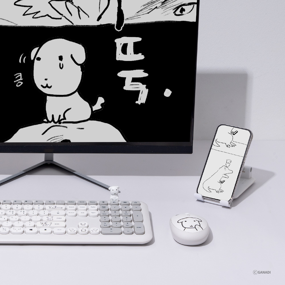 로이체 가나디 저소음 멀티페어링 블루투스 무선마우스(Royche Ganadi Silent Multi-Pairing Bluetooth Wireless Mouse) - 3