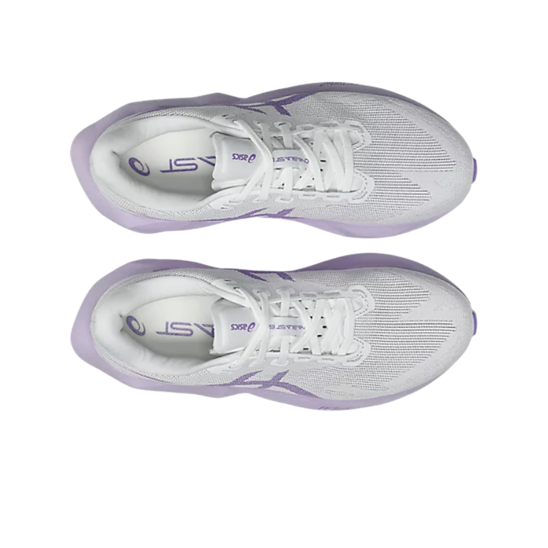 (W) 아식스 노바블라스트 6 화이트 무라사키 - D 와이드((W) Asics Novablast 6 White Murasaki - D Wide) - 2