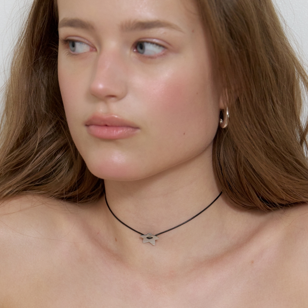 러브미몬스터 자개 단추 쵸커 별모양(lovememonster Shell Button Choker STAR) - 3