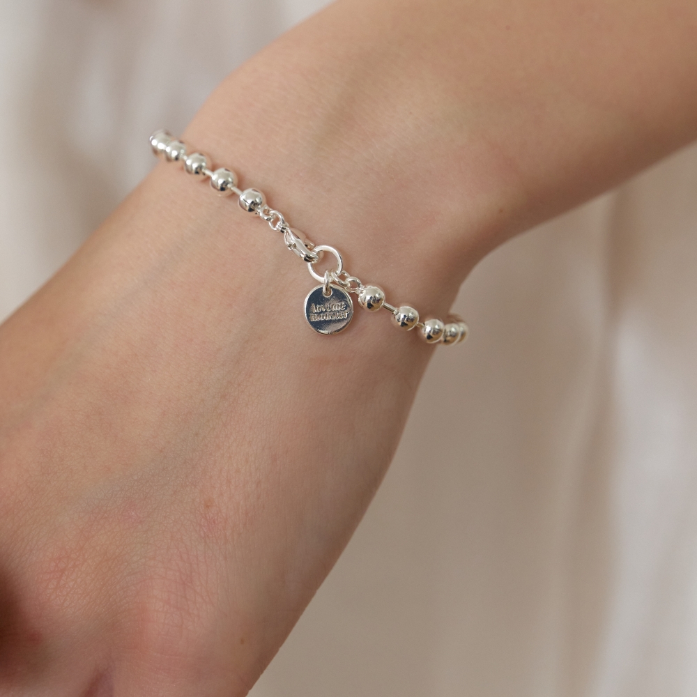 러브미몬스터 에센셜 4.5mm 볼체인 팔찌 실버(lovememonster Essential 4.5mm Ball Chain Bracelet SILVER) - 5