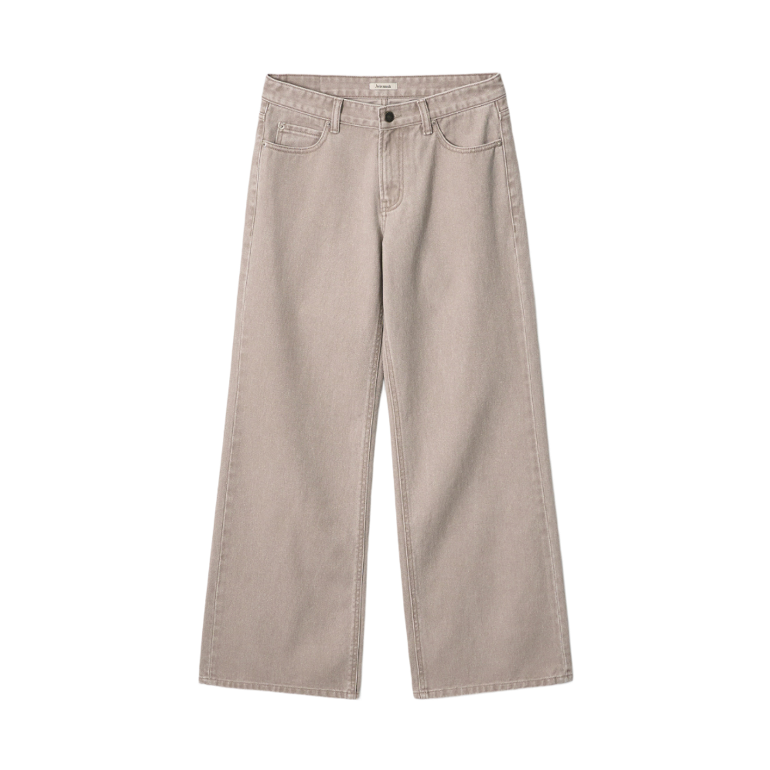 - (W) Aviemuah Lowrise Straight Leg Jeans Beige