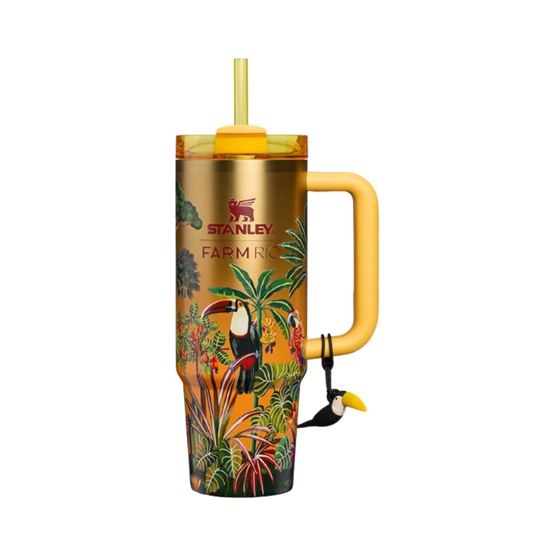 - Stanley x Farm Rio The Quencher H2.0 Flowstate Tumbler 887ml Tropical Woods