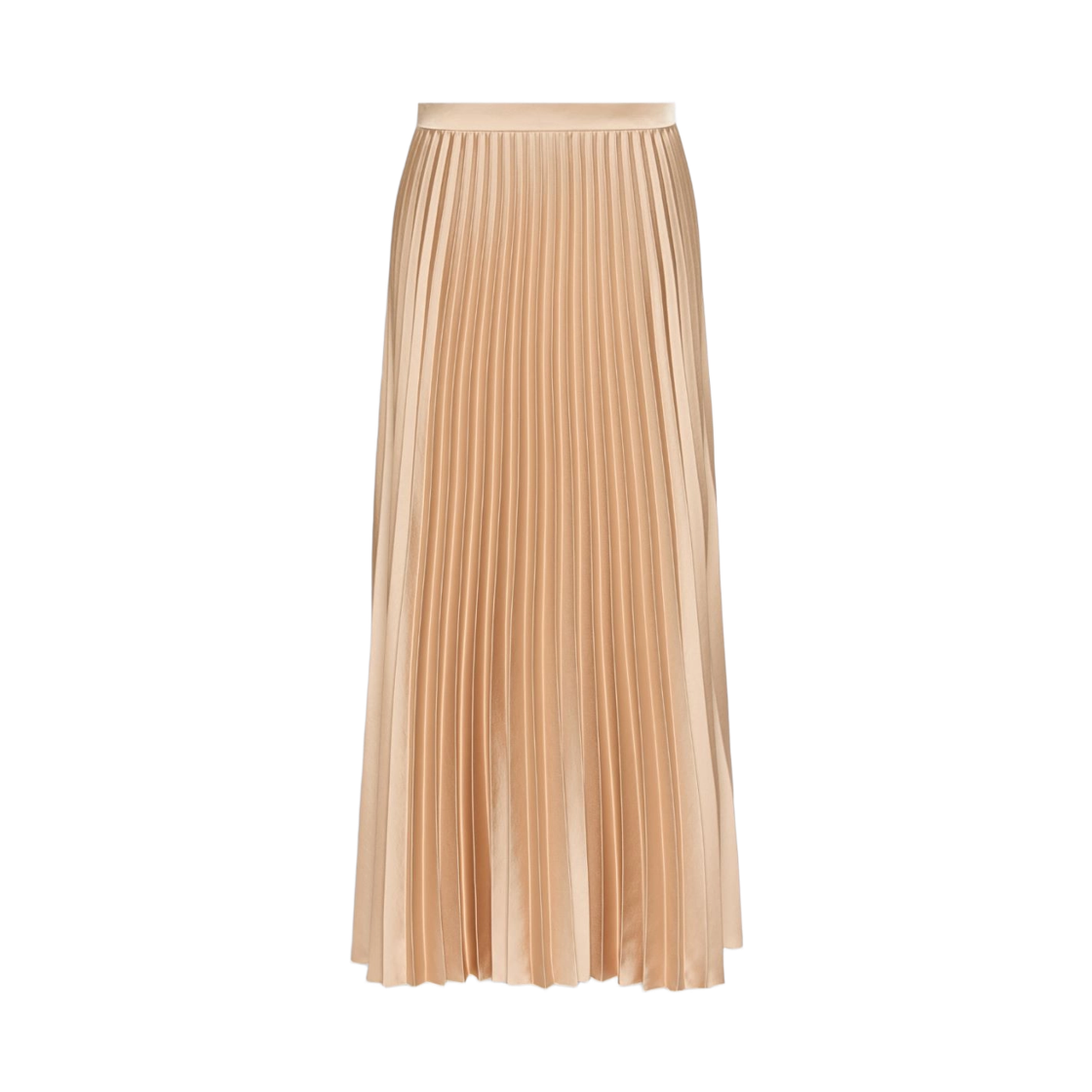 NICCHIA-003 (W) Weekend Max Mara Nicchia Pleated Satin Skirt Antique Rose
