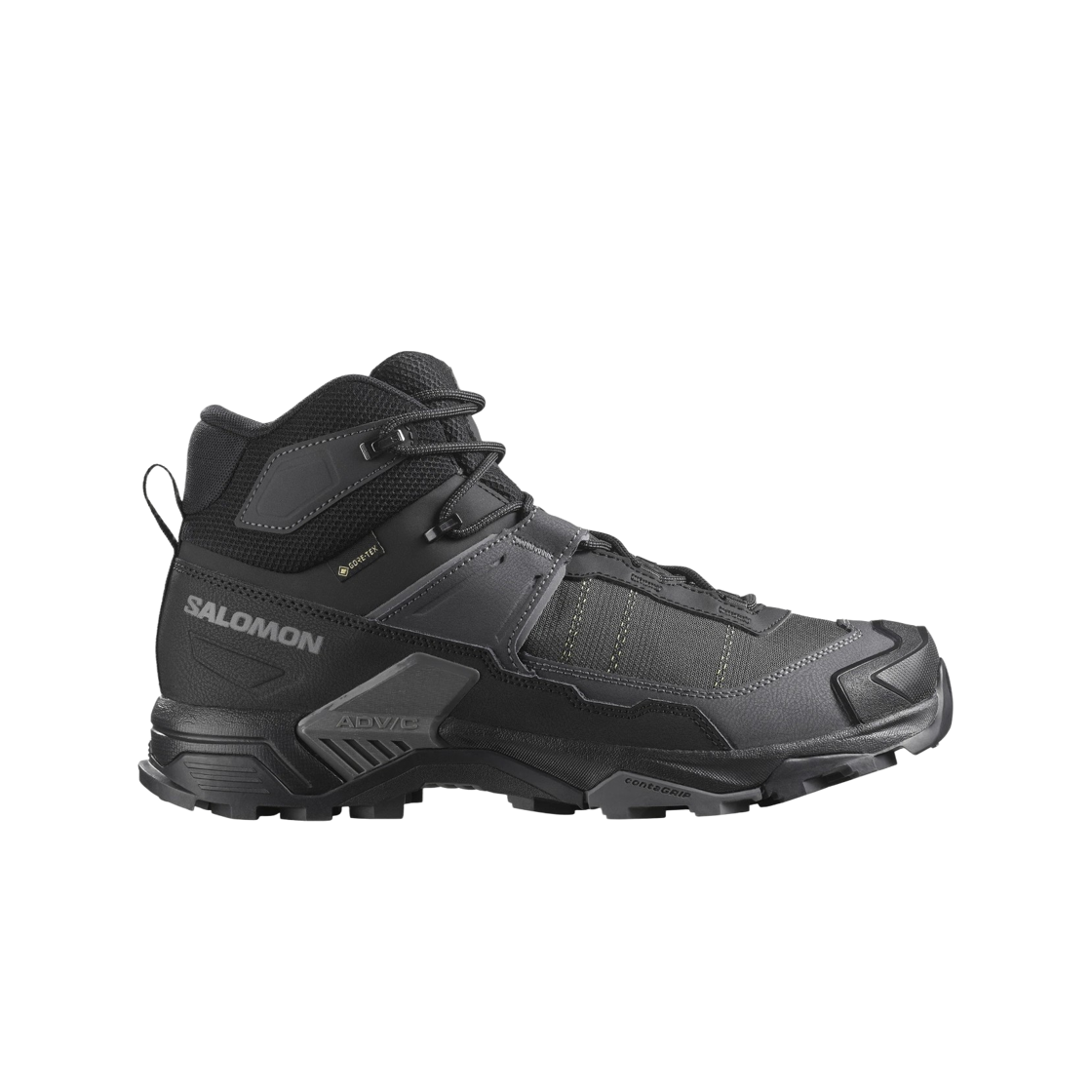 L47755400 Salomon X Ultra 5 Mid Wide GTX Black Asphalt