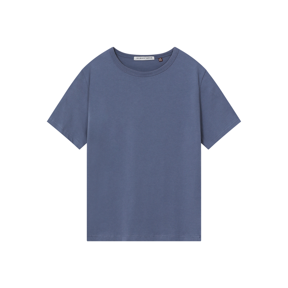 폴리테루 휴먼인덱스 우먼 베이시카 티셔츠 라이트 블루(Polyteru Human Index Women Basica T-Shirt Light Blue)