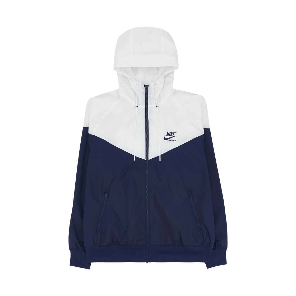 HJ2041-100 Nike Windrunner Woven Lined Jacket White Blue Void - Asia