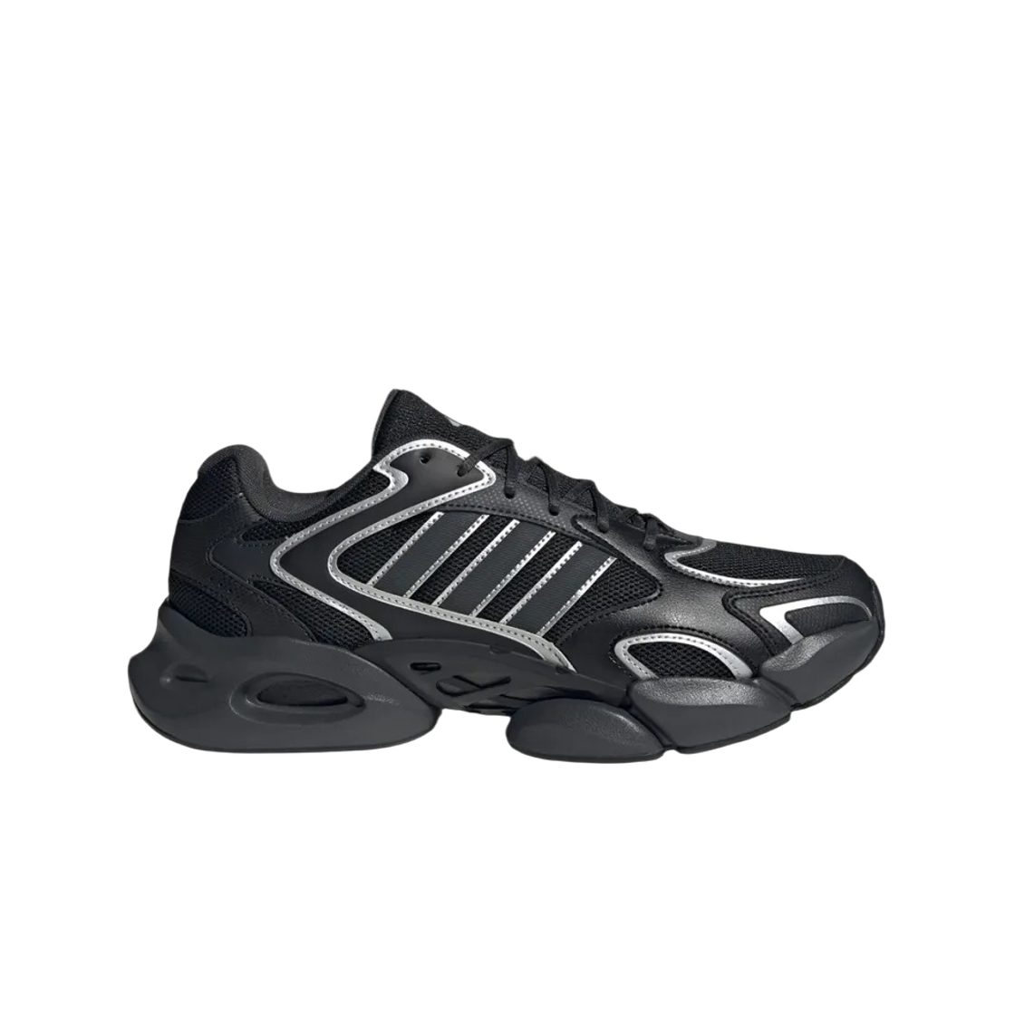 KJ3920 Adidas Megastride Core Black Silver Metallic