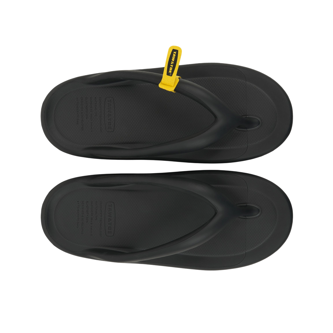 토앤토 플립플랍 제로비티 바이오/OG 블랙(Taw&Toe Flip Flop Zerovity Bio/OG Black) - 6