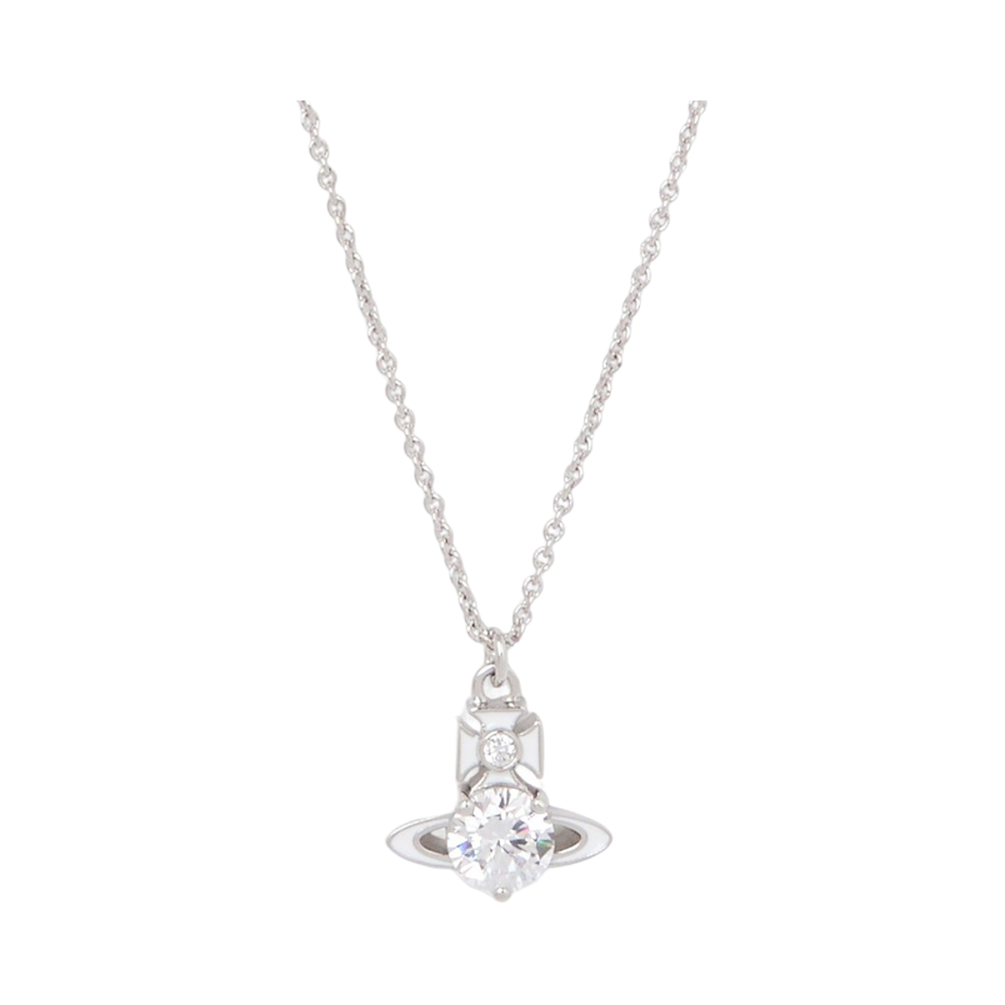 630203HP-02P678 (W) Vivienne Westwood Millie Pendant Necklace Silver