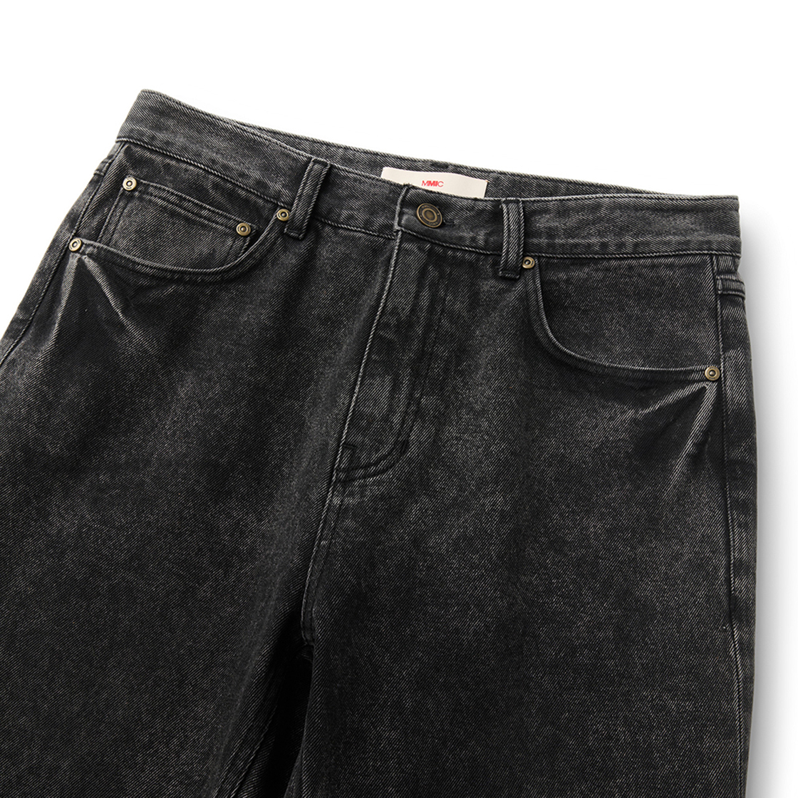 엠엠아이씨 바이어스 시프트 진 워시드 블랙(MMIC Bias Shift Jeans Washed Black) - 2