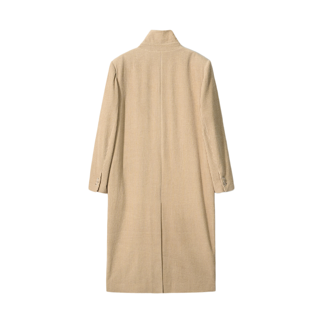 아비에무아 하이넥 코듀로이 롱 코트 베이지(Aviemuah High Neck Corduroy Long Coat Beige) - 2