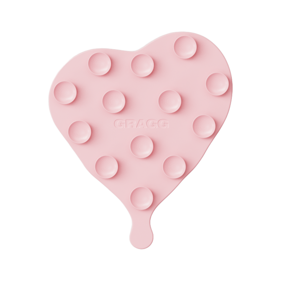 GRG26082402 GRAGG FLOW HEART SUCTION PAD - PINK