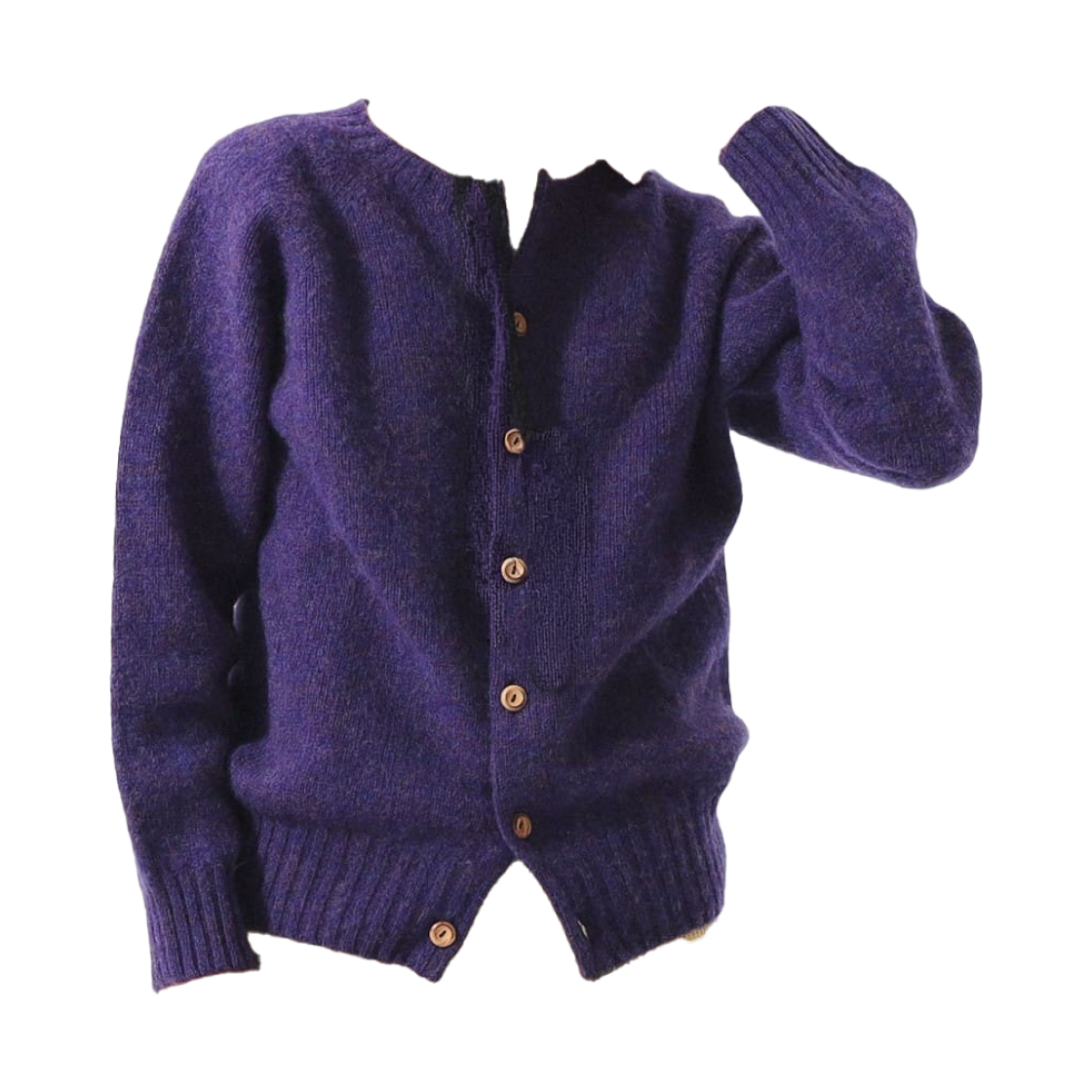 13-15-0214-585 (W) Beams Selection For Women x Nor'Easterly Shetland Shaggy Cardigan Iris
