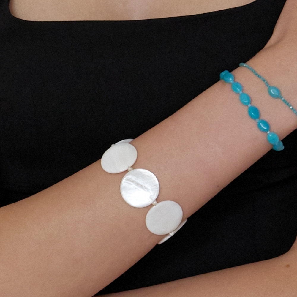 러브미몬스터 달 진주 팔찌 아이보리(lovememonster Moon Pearl Bracelet IVORY) - 4