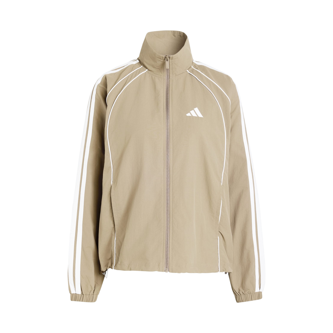 KQ7617 (W) Adidas Sportswear 3-Stripes Iconic Woven Track Top Khaki Six - KR Sizing