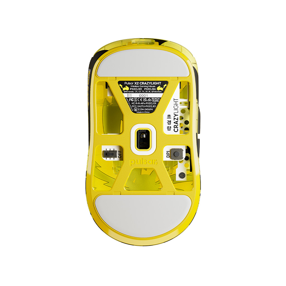 펄사 X2 CrazyLight 포켓몬 피카츄 에디션 무선 게이밍 마우스(Pulsar X2 CrazyLight Pokemon Pikachu edition) - 2
