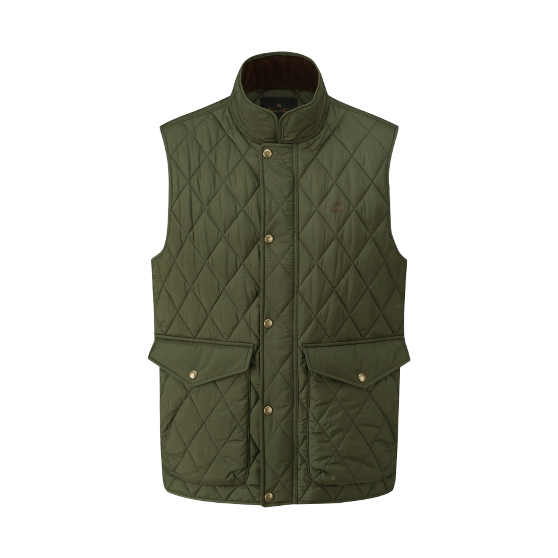 BBVPMBG401-ZOL BrooksBrothers Quilted Vest Olive